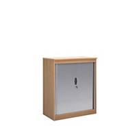 Wooden Cupboard With Tambour Door 1200mm Beech - Delivery Only - Excludes NI