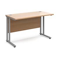 Maestro 25SL Straight Desk 1200x600mm Beech  - Delivery Only - Excludes NI
