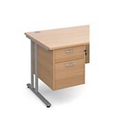 Maestro 25 Fixed Pedestal 2-Drawer Beech - Delivery Only