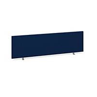 Straight Desktop Screen Fabric 1400x400mm Blue - Delivery Only - Excludes NI