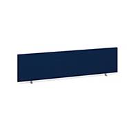 Straight Desktop Screen Fabric 1600x400mm Blue - Delivery Only - Excludes NI