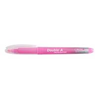 Double A Pen Shape Highlighter Light Pink