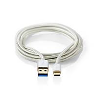 Nedis CCTB61600AL10 Sync Charge & AV Support Cable USB 3.0 C Male to A Female 1m