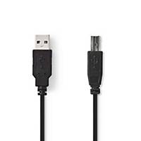 Nedis CCGP60100BK20 Adaptor Cable USB 2.0 A Male to B Male 2m Black