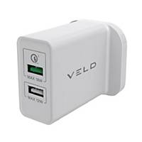 VELD VH30CW Super-Fast 2 Port Wall Charger 30W