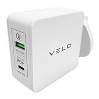 VELD VH48DW Super-Fast 2 Port Wall Charger 48W