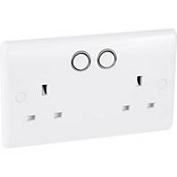 Nexus Power Socket With Smart Home Control Double-Switched 13A White