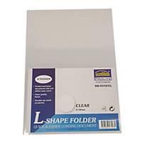Suremark L-shape Folder A4 0.18mm Clear - Pack of 12
