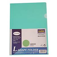 Suremark L-shape Folder A4 0.18mm Green - Pack of 12