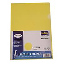 Suremark L-shape Folder A4 0.18mm Yellow - Pack of 12