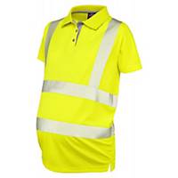 Leo Lovacott High Visibility Maternity Polo Shirt Yellow Medium