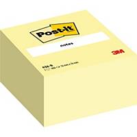 Notas adesivas Post-it - 76 x 76 mm - amarelo - Cubo de 450