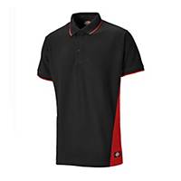 Dickies 2-Tone Polo Shirt Small Black/Red