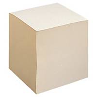 Bloc cube recyclé Lyreco - 90 x 90 mm - blanc - 1000 feuilles