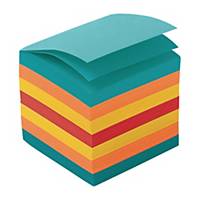Ersatzzettel Lyreco geleimt, 9x9 cm, 700 Blatt, farbig assortiert