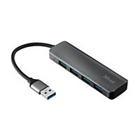 Hub USB-A Trust Halyx - 4 puertos USB-A - aluminio