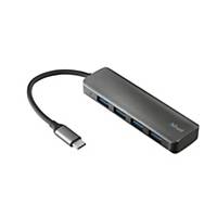 Trust Halyx Aluminium USB-C Hub mit 4 USB-A-Ports