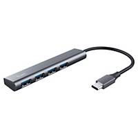 Trust 23328 Halyx USB-C To 4 Port USB-A 3.2 Hub, 5 Gbps, Universeel