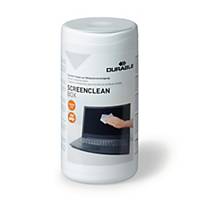 Durable Screenclean, cleaning wipes for screens, box of 100