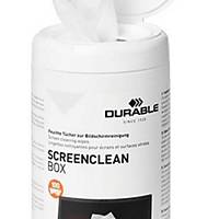 Durable SCREENCLEAN Cleaning Wipes - Pack of 100 Wipes