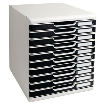 Modulo 10 Drawer Module A4 350 X 288 X 320mm Grey Black