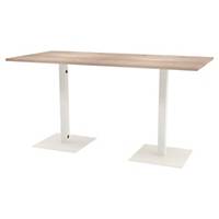 QUADRIFOGLIO GREKO STAND-UP TABLE WH/ELM