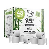 Cheeky Panda Toilet Roll Plastic-Free Bamboo - Pack Of 48