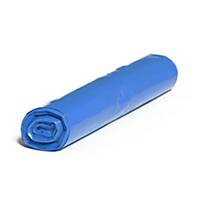 Szemeteszsák, LDPE műanyag, 120 l, kék, 25 db/tekercs