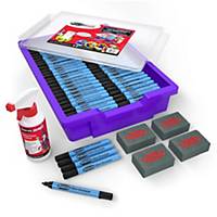 Show-me Black Drywipe Pens, Fine Tip in Gratnells Tray