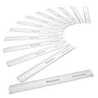 Classmaster 30cm Clear Rulers, Pack of 100