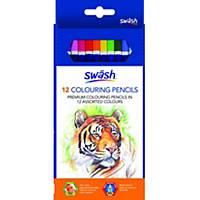 Swäsh Premium Colouring Pencils, Pack of 12
