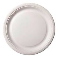 PK100 DUNI PAPER PLATE 18CM UNCOATED
