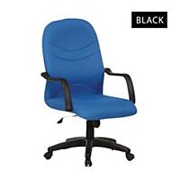 Artrich BL2001MB Fabric Medium Back Chair Black