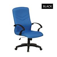 Artrich BL2101MB Fabric Medium Back Chair Black