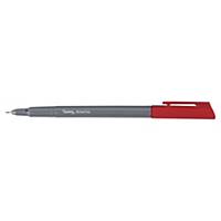 Fine pen Lyreco Writer Fine, line width 0,4mm, red, package of 12 pcs