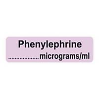 Syringe Label - Phenylephrine micrograms/ml