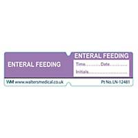 Line Label - ENTERAL FEEDING Purple