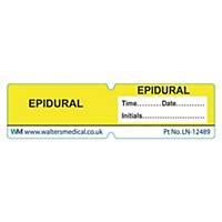 Line Label - EPIDURAL Yellow
