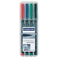 Permanent pen STAEDTLER® Lumocolor® 313 S, superfine, pakke a 4 stk.