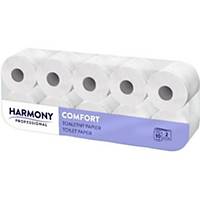 Toaletný papier Harmony Professional 1875 konvenčná rola, 2 vrstvy, 10 kusov