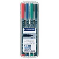 Permanent pen STAEDTLER® Lumocolor® 317 M, medium, pakke a 4 stk.