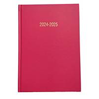 Lyreco Dark Pink A4 Academic Diary - Page a Day 2024-25
