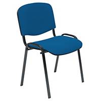Cadeira de receção Entero - azul - Pacote de 4