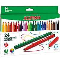 Pack de 24 rotuladores de colores Alpino standard - colores surtidos