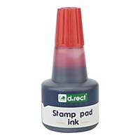 D.RECT 105352 STAMP PAD INK 30ML RED