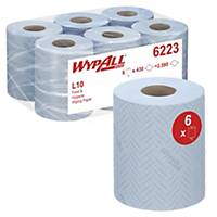 Blue Roll by WypAll® - 6 rolls x 430 1 Ply Blue Roll Wipers (6223)