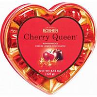 Dezert Cherry Queen, višně v čokoládě, 125 g, srdíčko
