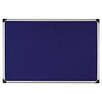 Aluminium Framed Fabric Notice Board 600mm X 900mm - Blue