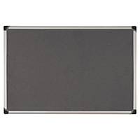 Aluminium Framed Fabric Notice Board 900mm X 1200mm - Grey