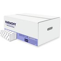 Skladané papierové utierky ZZ Harmony Professional 1419, biele, 20 x 150 utierok